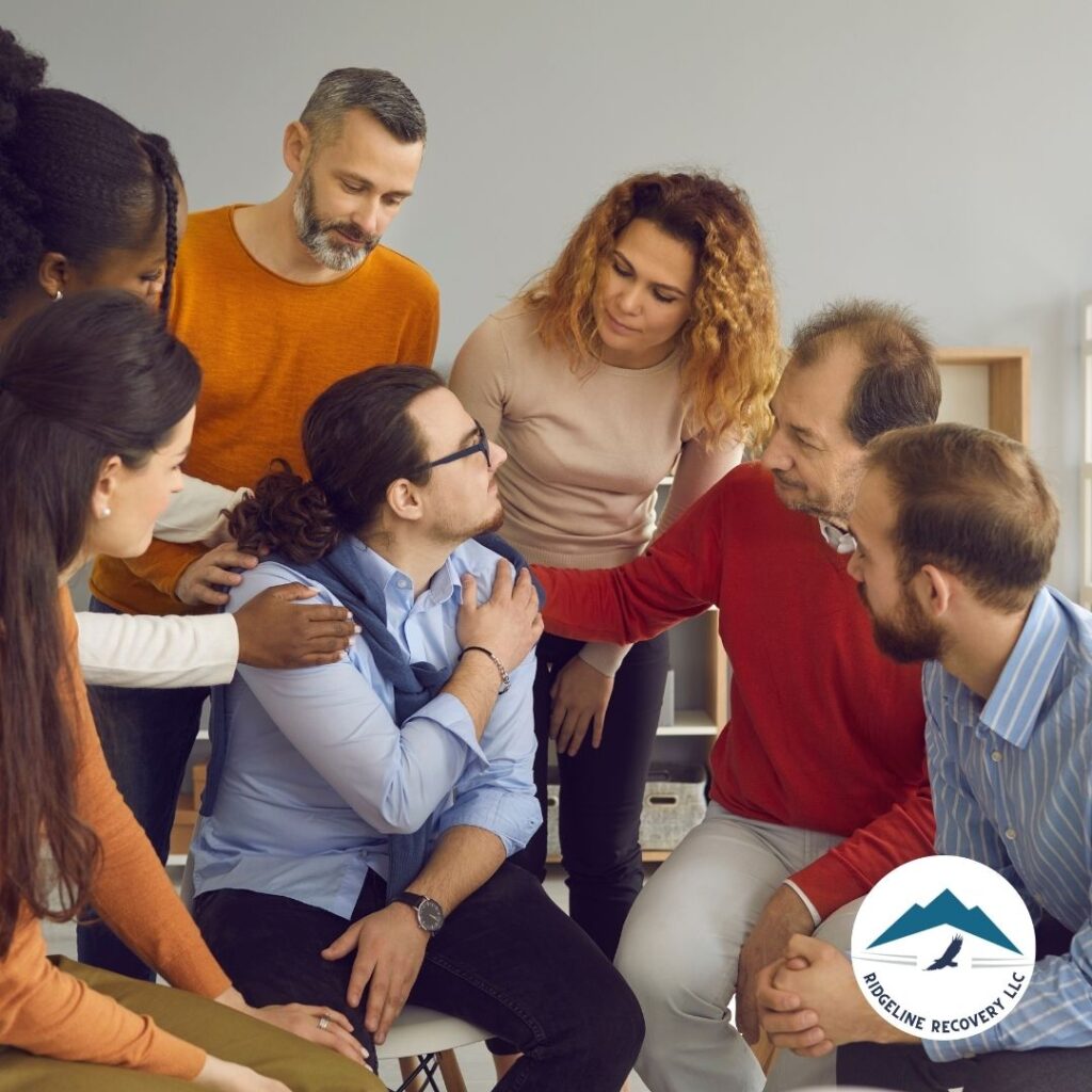 A supportive environment within a top addiction treatment Columbus Ohio facility, where individuals discuss their experiences with ecstasy addiction.