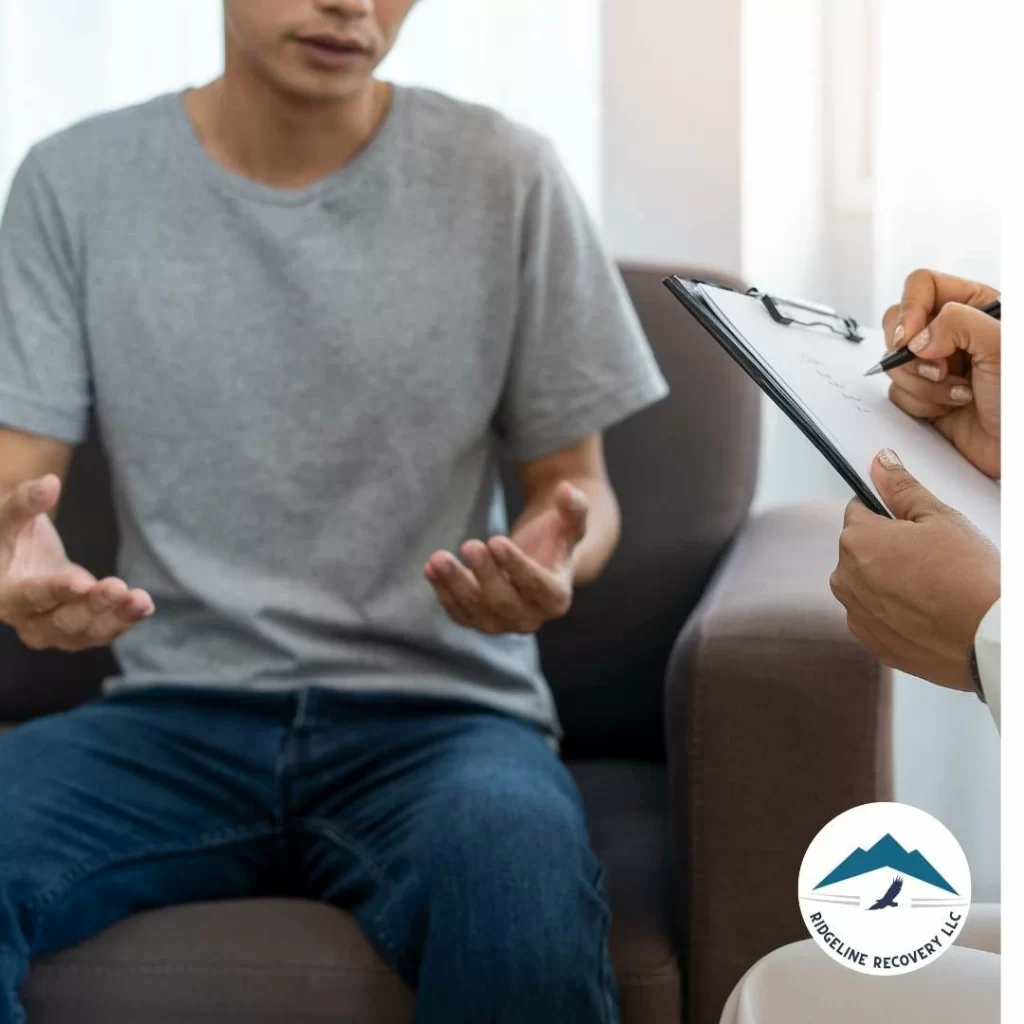 Man having a individual therapy session