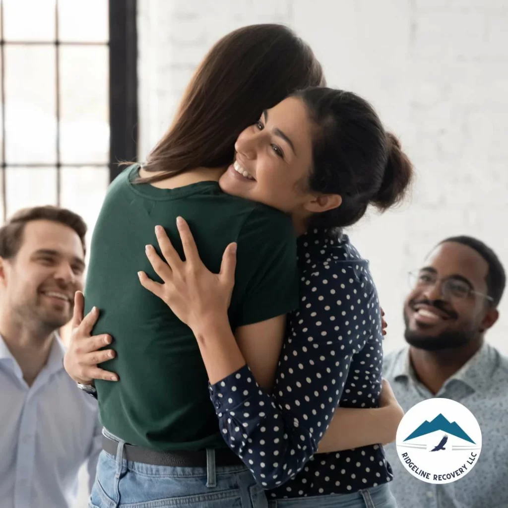 A diverse group of individuals participating in an group therapy session.