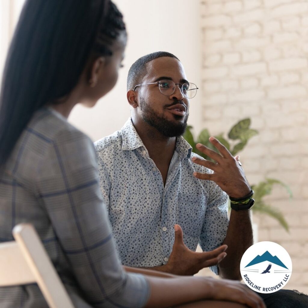 A person practicing meditation during addiction therapy for relapse prevention.