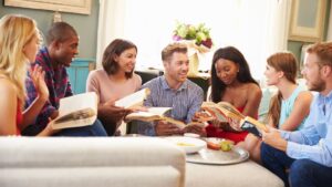 Peer-led AA homegroup meeting in Columbus offering connection and sobriety support.