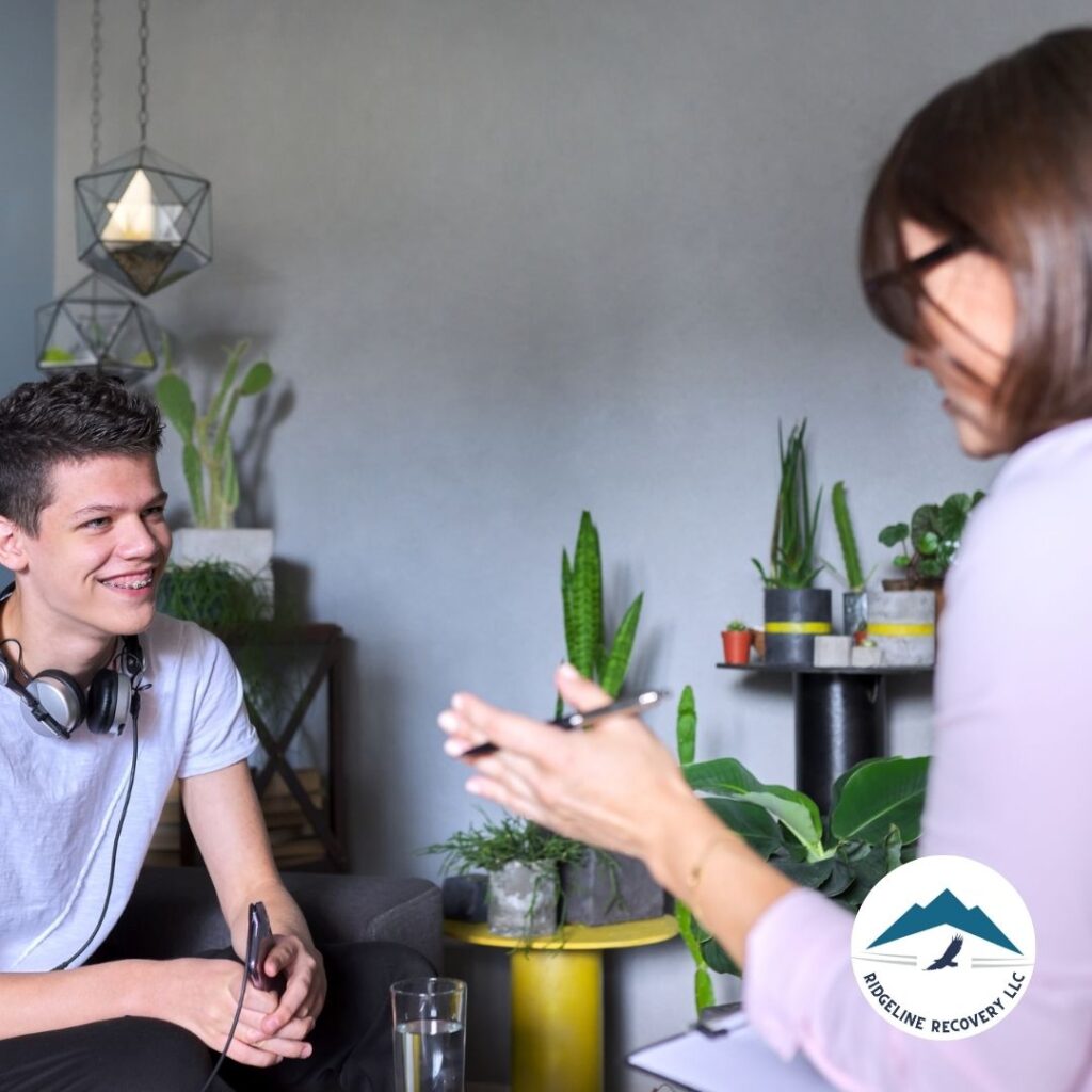 A patient receiving counseling as part of medication-assisted treatment at the best addiction treatment Columbus center.