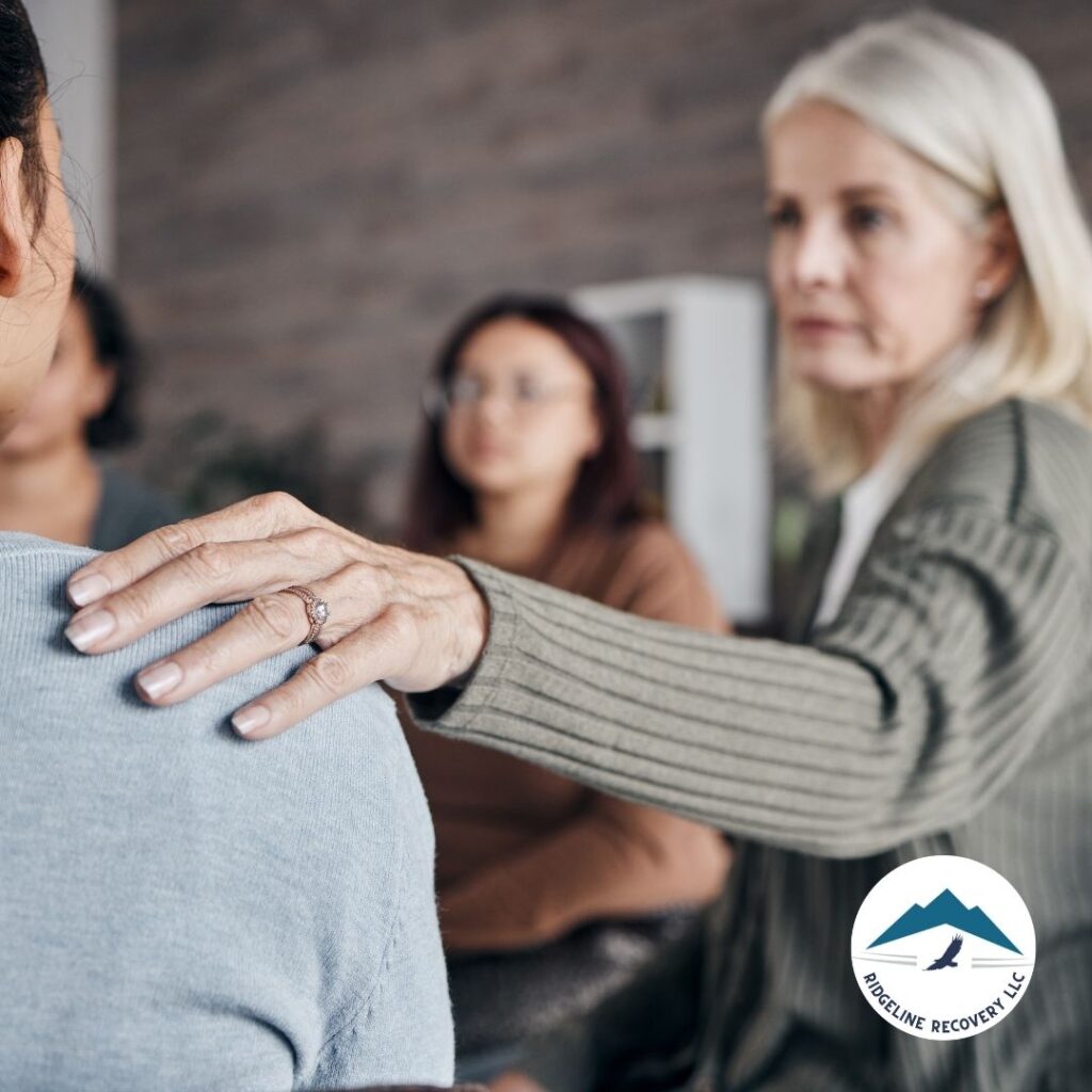 A counselor providing individual support to a client in early sobriety at the best addiction treatment Columbus facility.