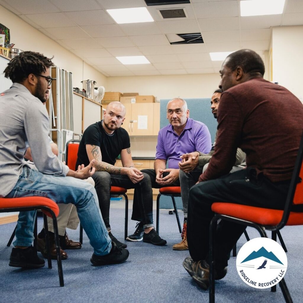 A compassionate healthcare professional discussing treatment options with a patient at a mental health hospital near me.