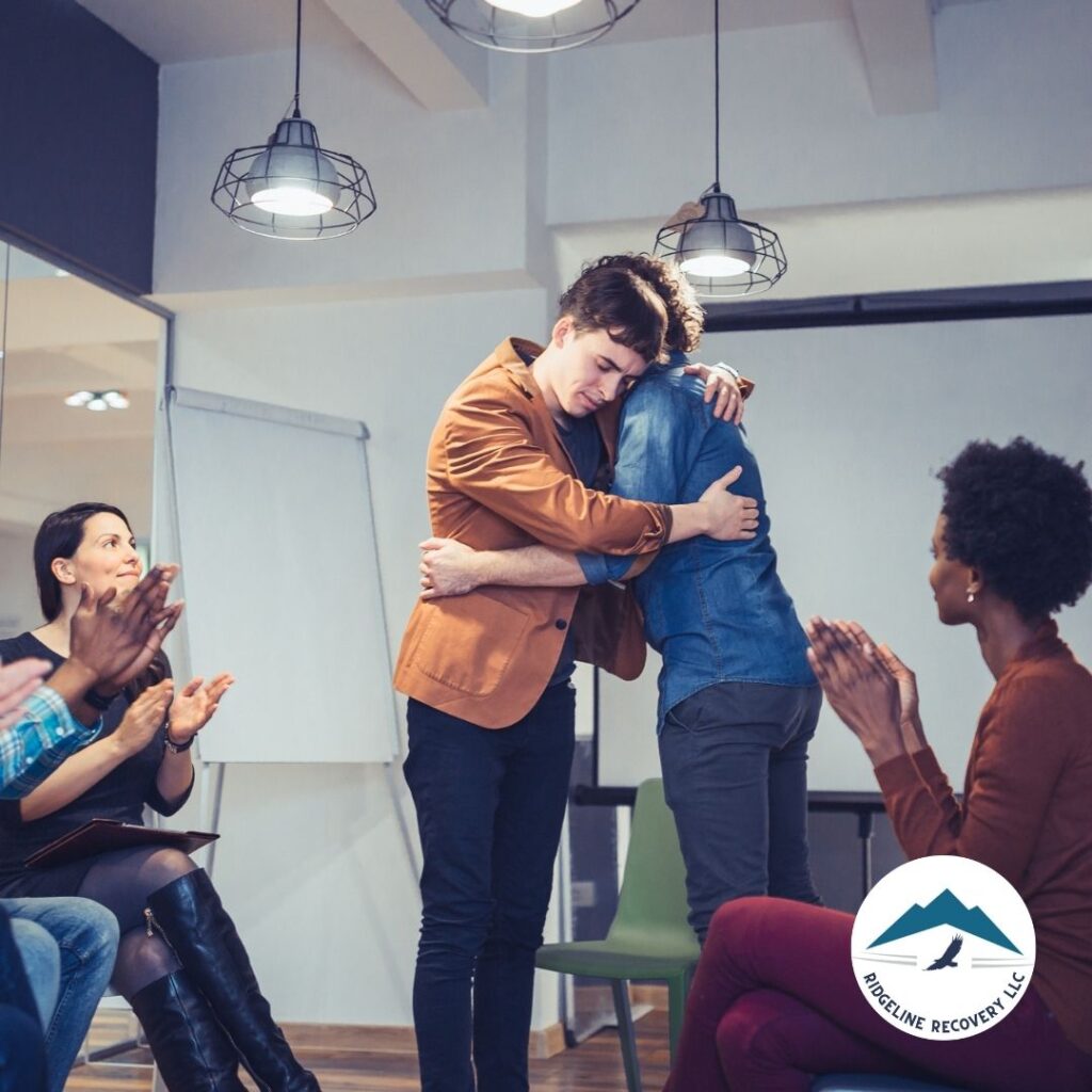 A therapist conducting an individual session with a veteran in Addiction Therapy Services to address addiction issues.