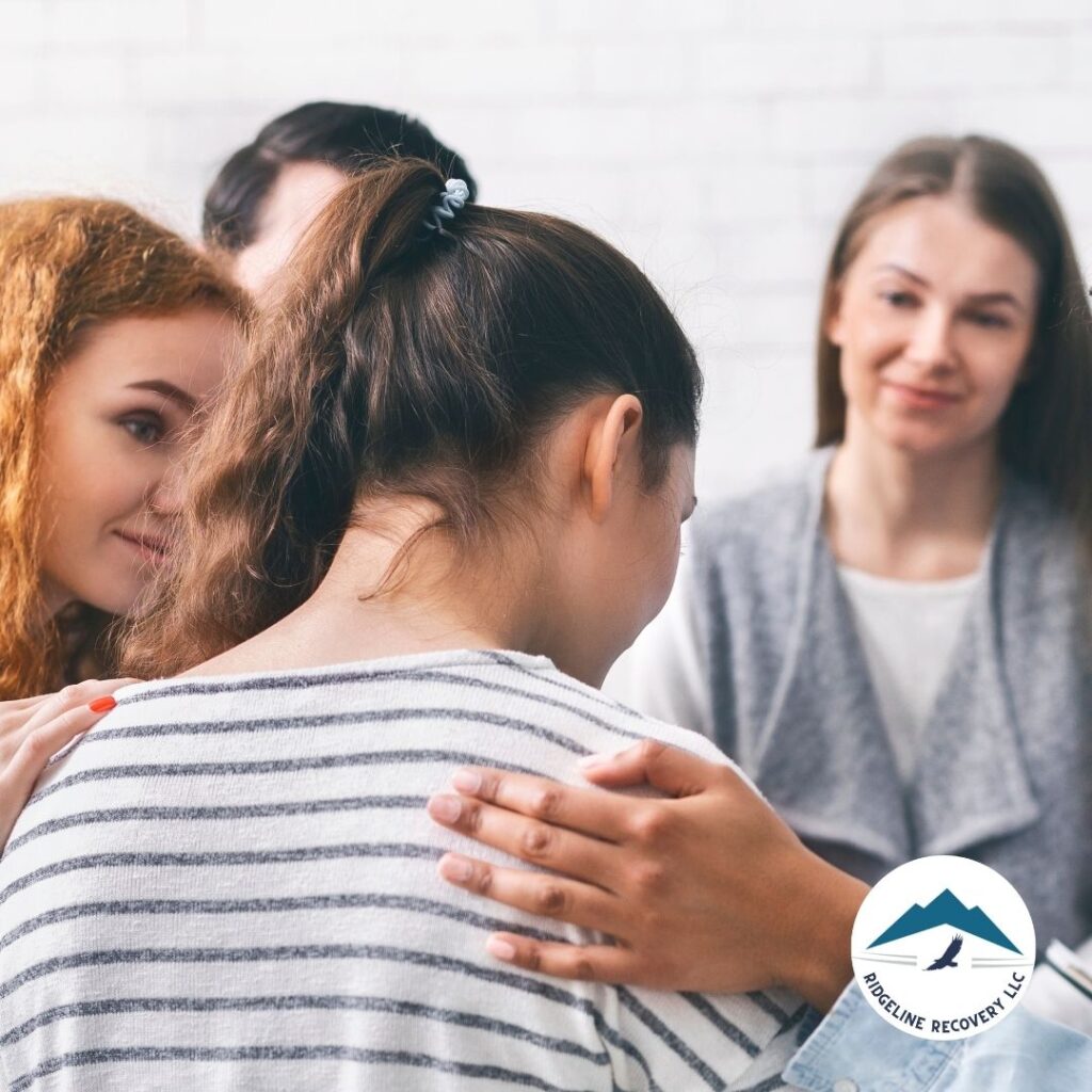 A healthcare professional explaining the benefits of Vivitrol treatment at a Vivitrol clinic, highlighting patient education.