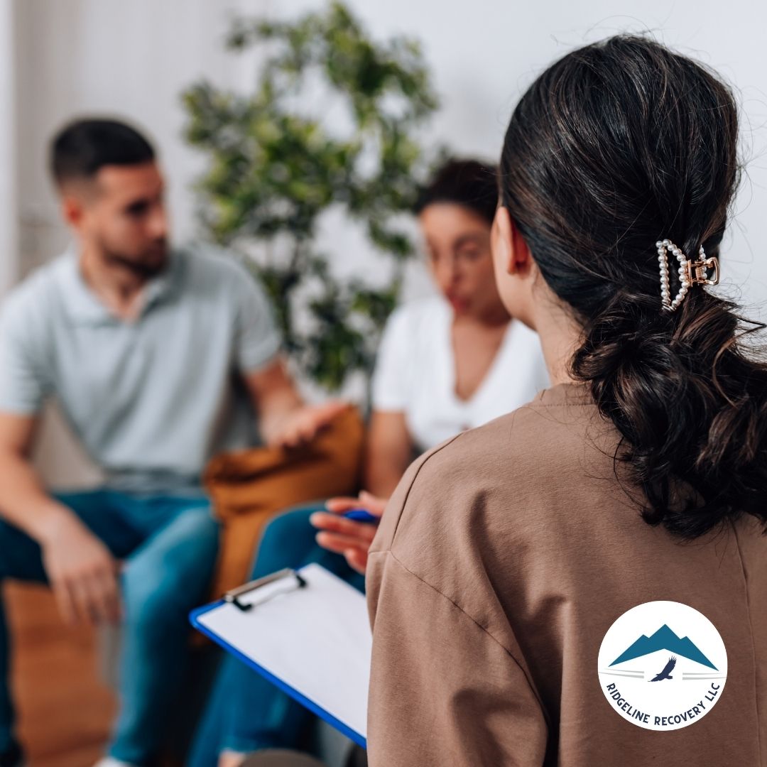 A therapist leading a workshop on coping strategies in an Addiction Treatment Columbus facility.