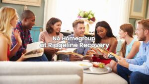 Support group meeting for an NA homegroup in Columbus, Ohio.