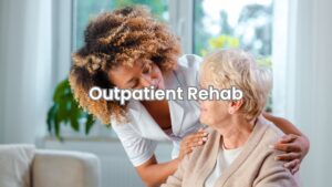 Outpatient rehab therapy session at a rehab center in Columbus, Ohio.