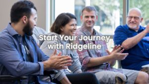 People sitting in a circle during group therapy for drug and alcohol rehab.