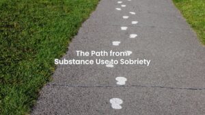 Footsteps along a path symbolizing the journey of recovery in drug and alcohol rehab.